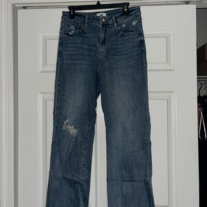 Women's Straight Leg Jeans - Classic Blue